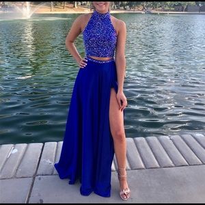 Royal blue sherri hill style# 11330